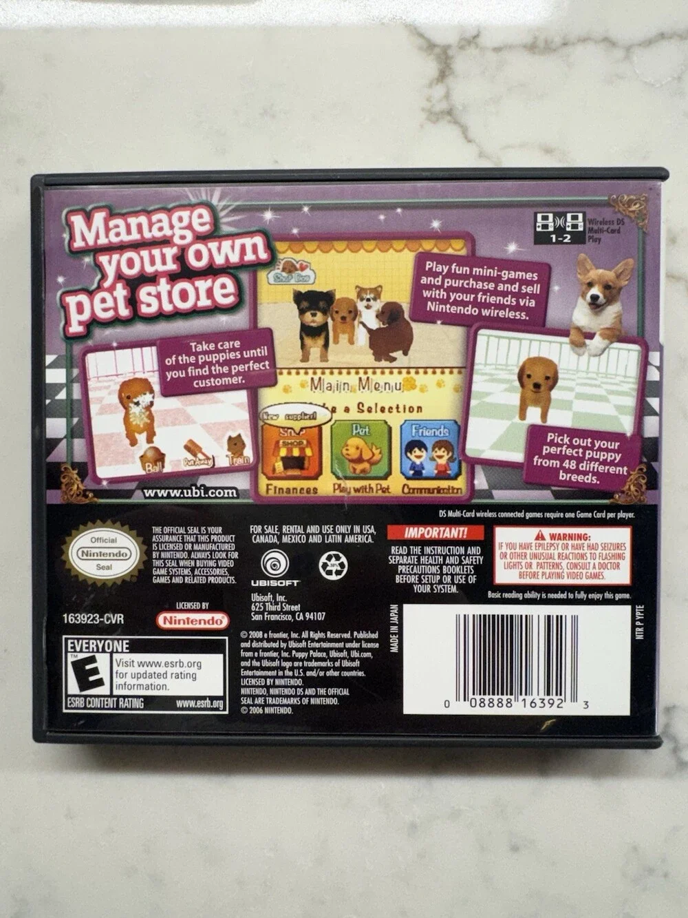 Nintendo DS Puppy Palace Game